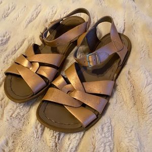 Salt Water Rose Gold Sandals